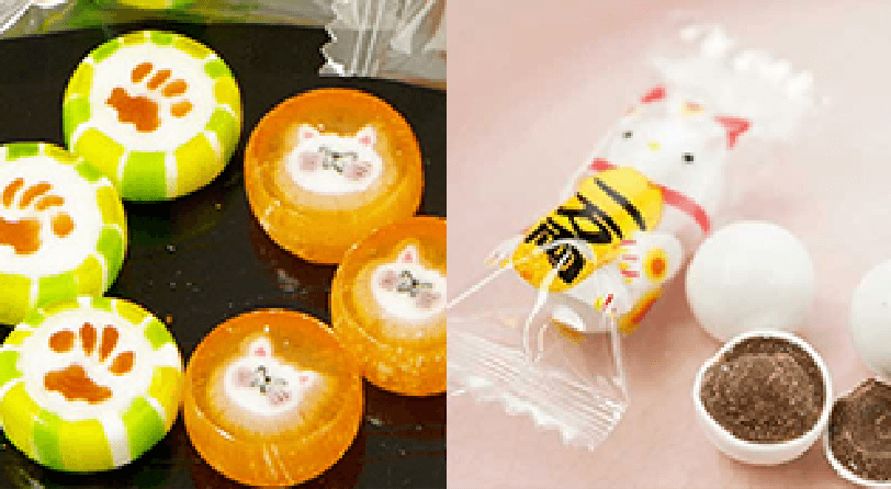猫モチーフのお菓子