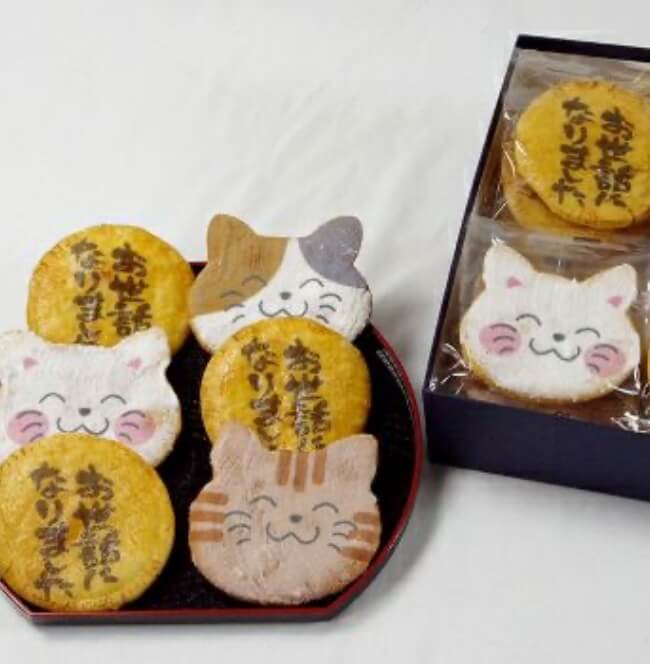 ネコせんべいと言葉を選ぶ２４枚