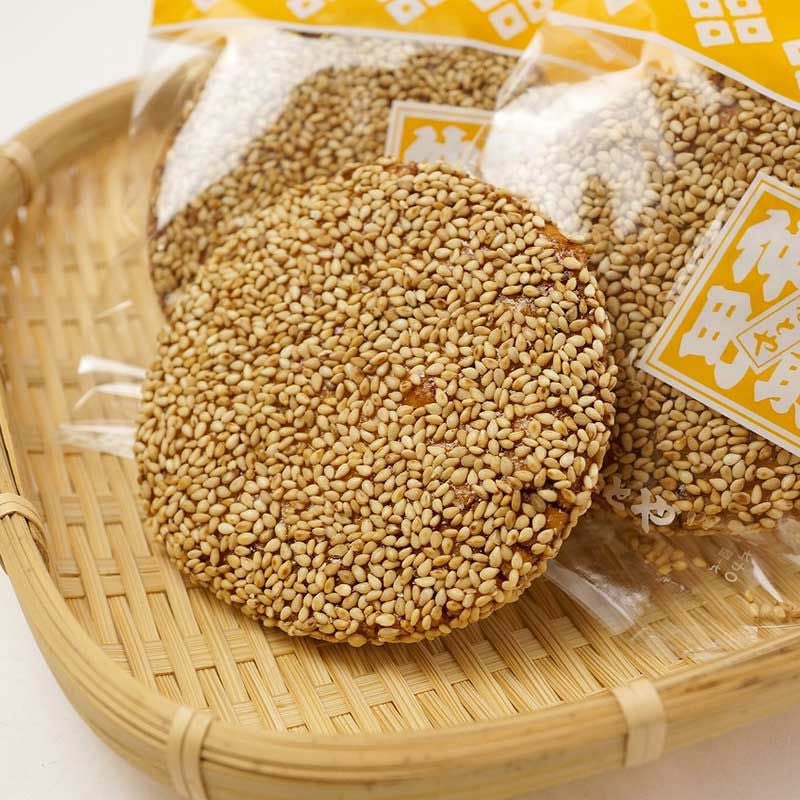 門前仲町甘辛白ごま煎餅（6枚袋） | 煎餅・豆・プチギフト・季節菓子